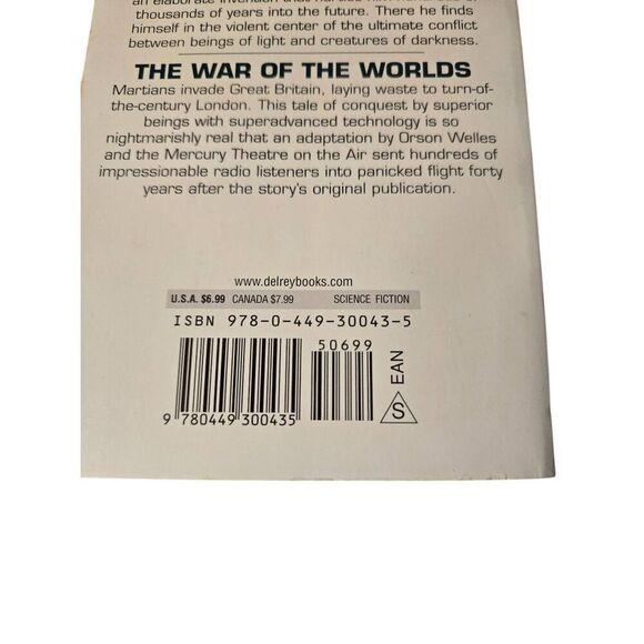 The time machine the war of the worlds by H.G. wells - del ray books- isbn 97804 - Picture 4 of 5